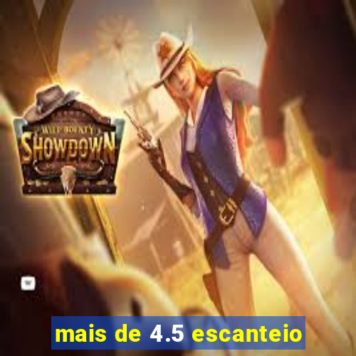 mais de 4.5 escanteio